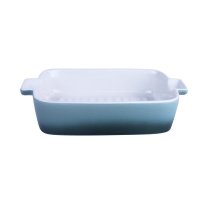 Colorful Ceramic Bakeware Set Stoneware Large Baking Dish Ceramic Rectangular Baking Pan Bakeware Loaf Pan With Handles