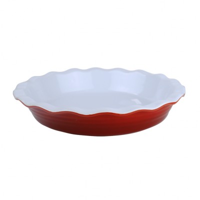 Wholesale stoneware Oval Baking Tray Cake Pans Bread Biscuit Pan Round Pizza Oven Large Bakeware Ceramic Pie Dish